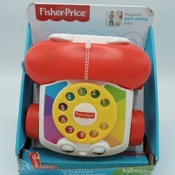 Fisher Price Pull Along Chatter Telephone - 12 Months+ - Picture 1 of 13